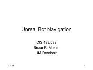 Unreal Bot Navigation