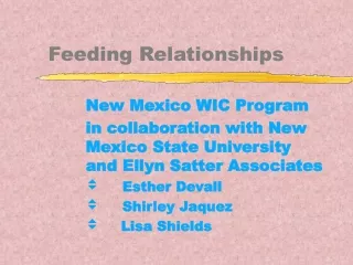 Feeding Relationships