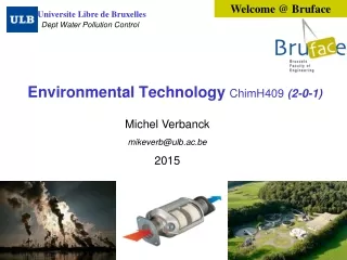Environmental Technology  ChimH409 (2-0-1)