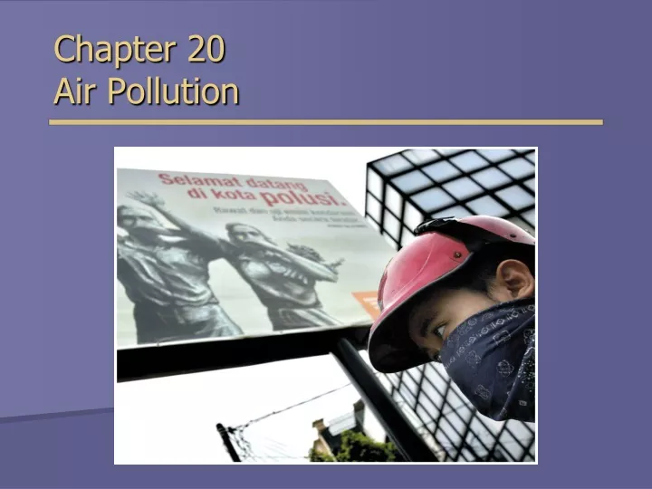 chapter 20 air pollution