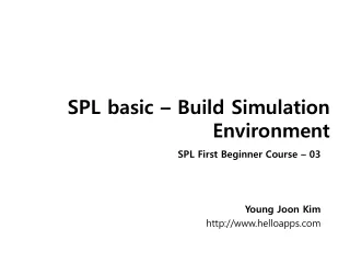 SPL basic – Build Simulation Environment