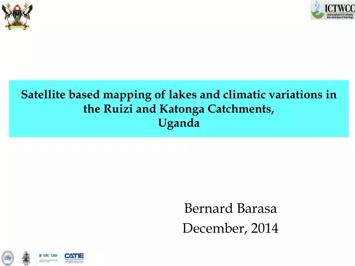 satellite based mapping of lakes and climatic variations in the ruizi and katonga catchments uganda
