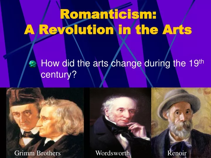 romanticism a revolution in the arts