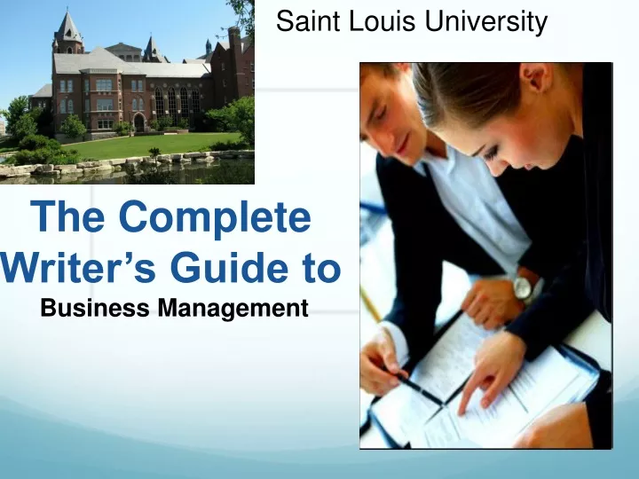 the complete writer s guide to business management