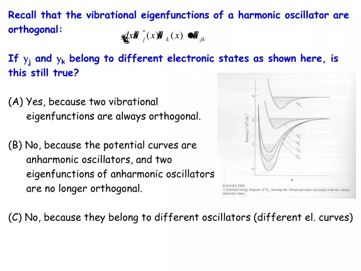 recall that the vibrational eigenfunctions