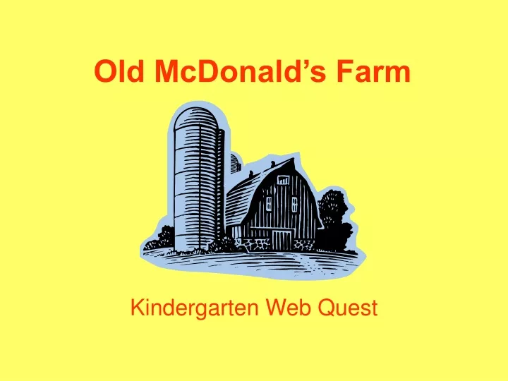 old mcdonald s farm