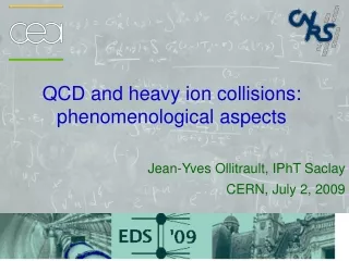 QCD and heavy ion collisions: phenomenological aspects