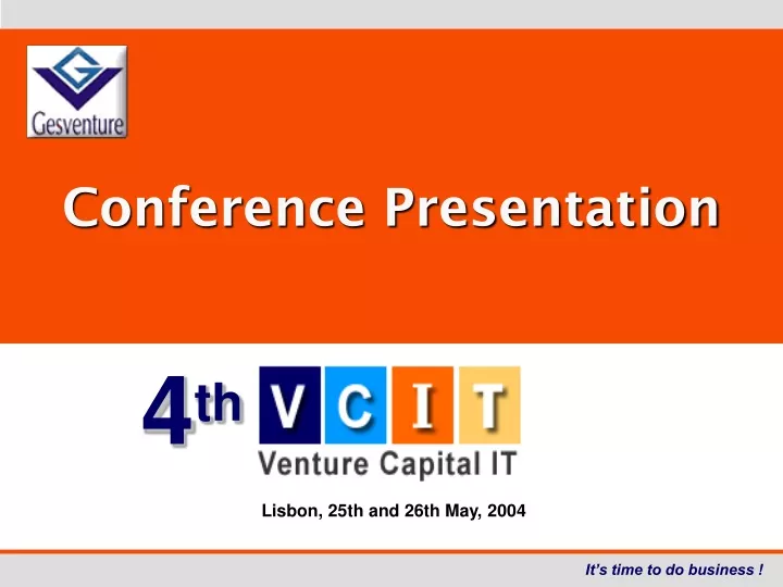 conference presentation