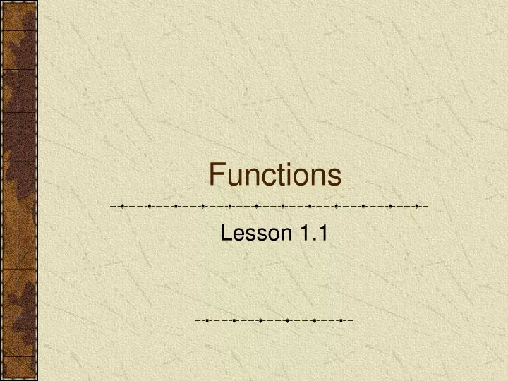 functions