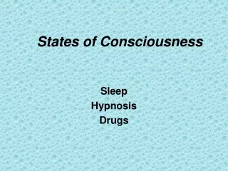 States of Consciousness