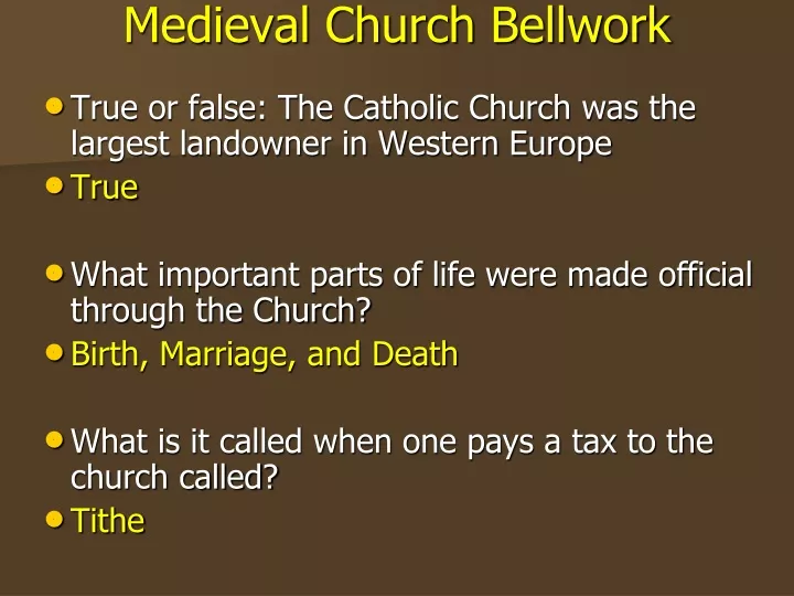 medieval church bellwork