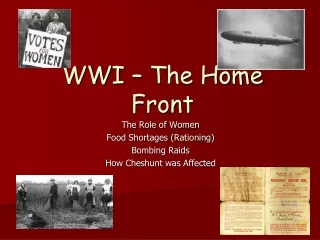 WWI – The Home Front