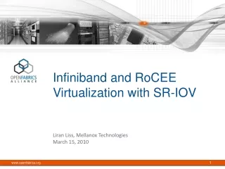 Infiniband and RoCEE Virtualization with SR-IOV