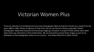 Victorian Women Plus