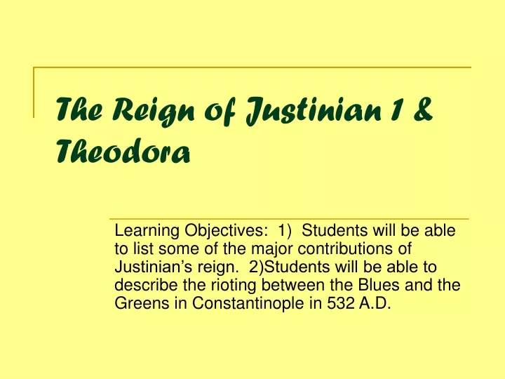 the reign of justinian 1 theodora