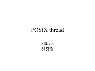 POSIX thread