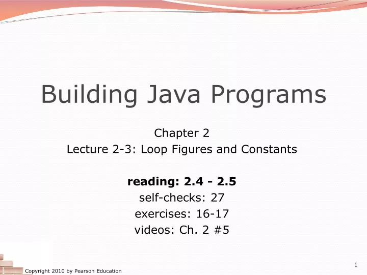 building java programs