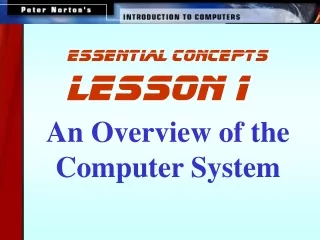 An Overview of the Computer System