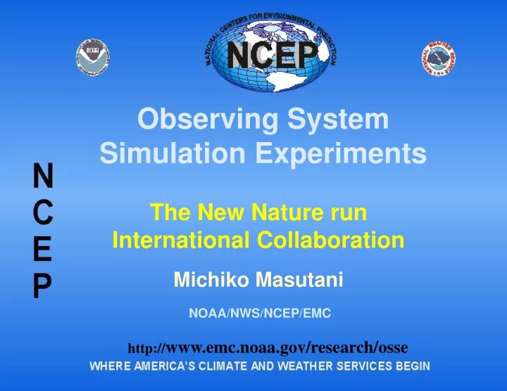 observing system simulation experiments