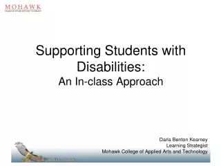 Supporting Students with Disabilities: An In-class Approach