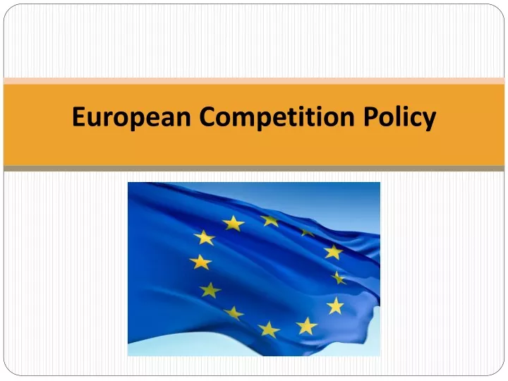 european competition policy