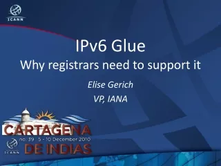 IPv6 Glue Why registrars need to support it