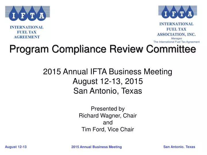 program compliance review committee