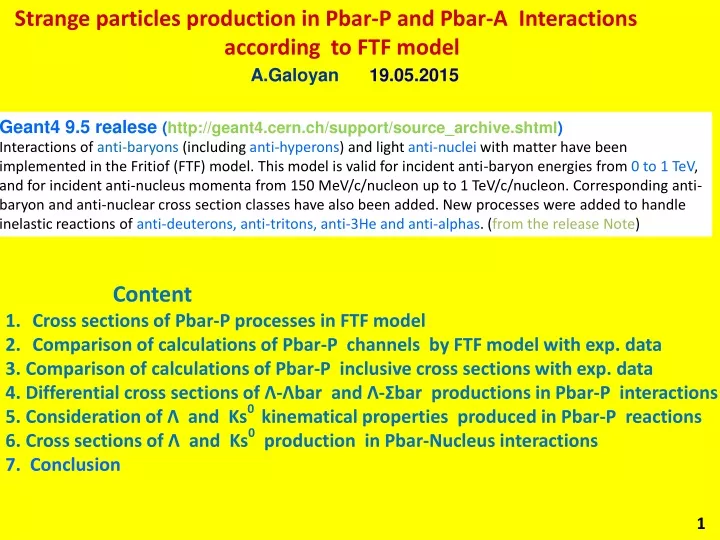 strange particles production in pbar p and pbar