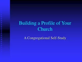Building a Profile of Your Church