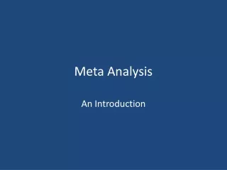 Meta Analysis