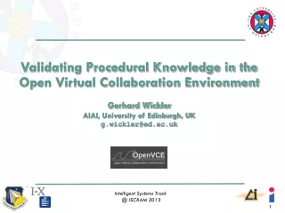 Validating Procedural Knowledge in the Open Virtual Collaboration Environment