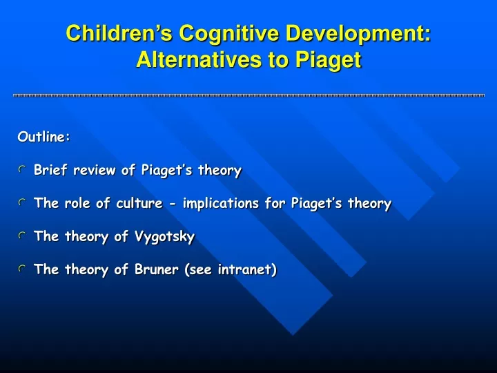 children s cognitive development alternatives