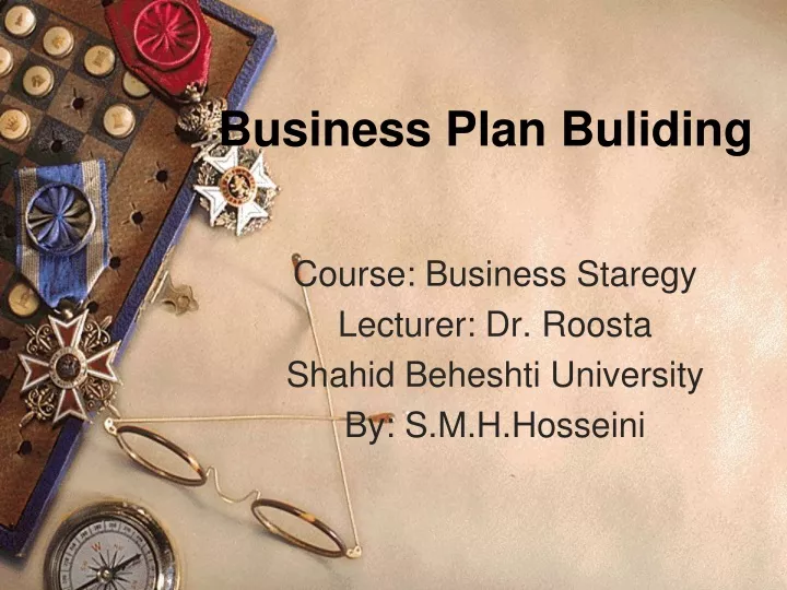 business plan buliding