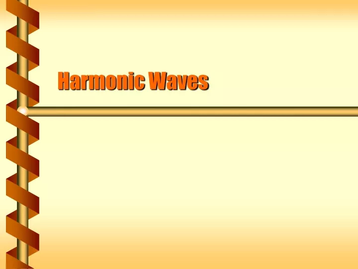 harmonic waves
