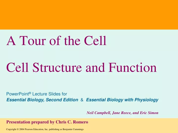 a tour of the cell cell structure and function
