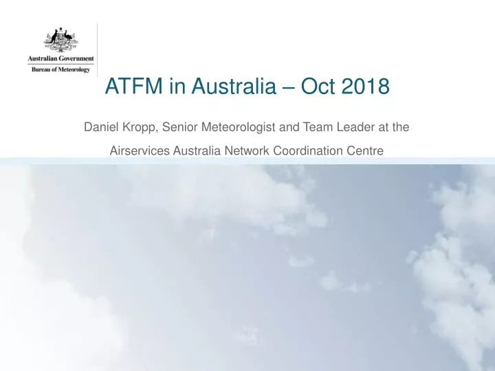 atfm in australia oct 2018