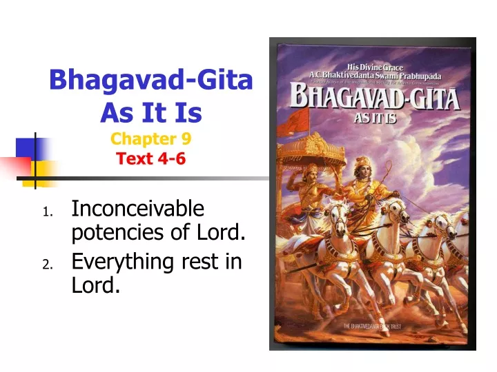 bhagavad gita as it is chapter 9 text 4 6