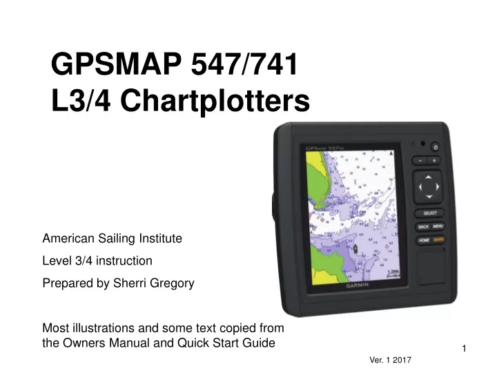 gpsmap 547 741 l3 4 chartplotters