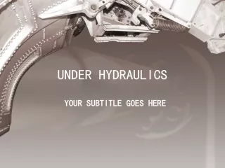 UNDER HYDRAULICS