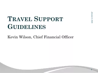 Travel Support Guidelines