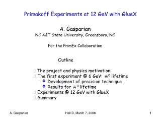 Primakoff Experiments at 12 GeV with GlueX