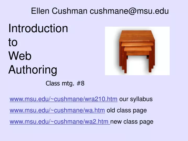 ellen cushman cushmane@msu edu