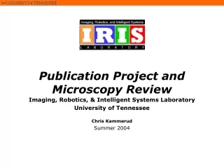 Publication Project and Microscopy Review
