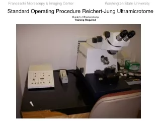 Standard Operating Procedure Reichert-Jung Ultramicrotome