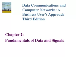 Chapter 2: Fundamentals of Data and Signals