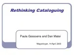 Rethinking Cataloguing - slide 1