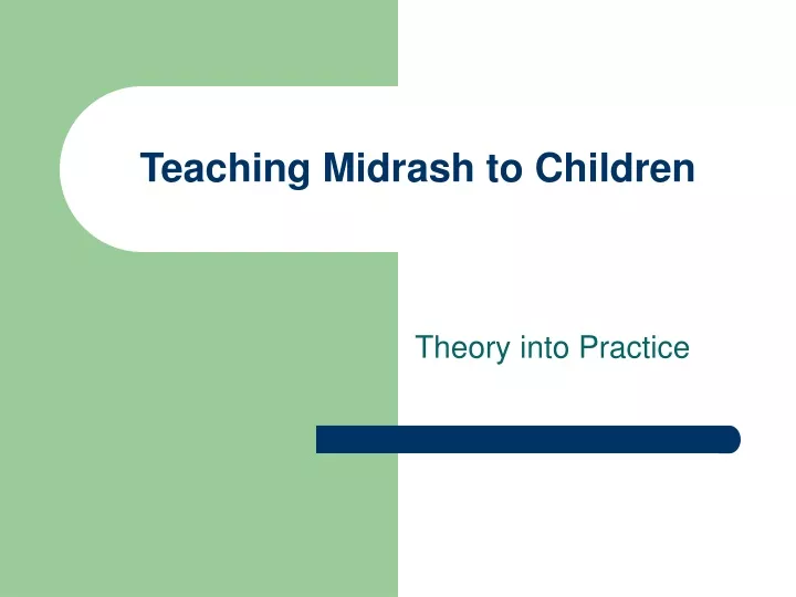 teaching midrash to children
