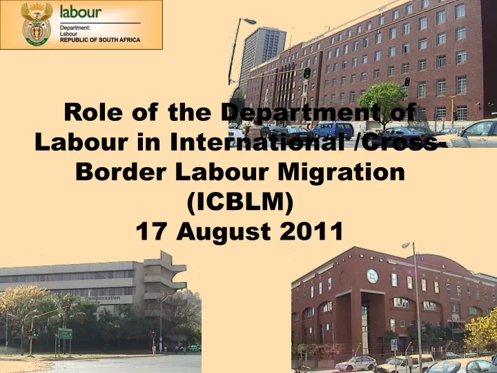 role of the department of labour in international