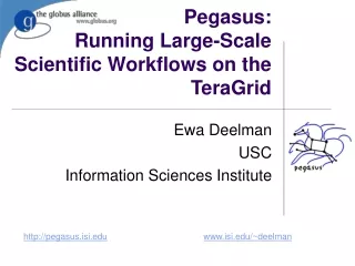 Pegasus:  Running Large-Scale Scientific Workflows on the TeraGrid
