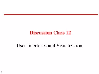Discussion Class 12